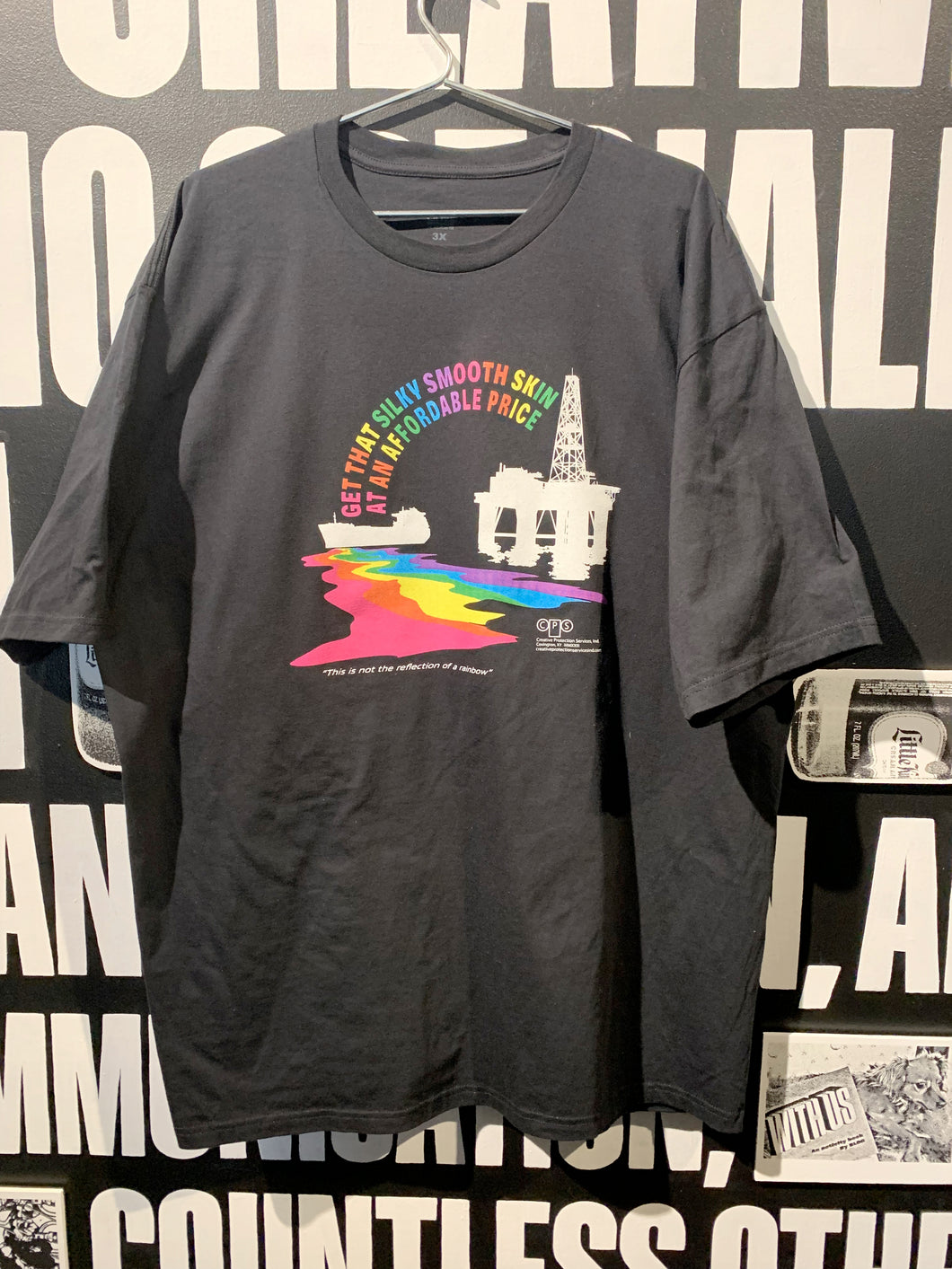 This is Not the Reflection of a Rainbow (black t-shirt)