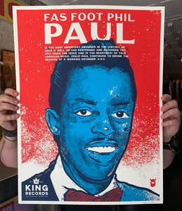 King Records Fas Foot Phil Paul Print